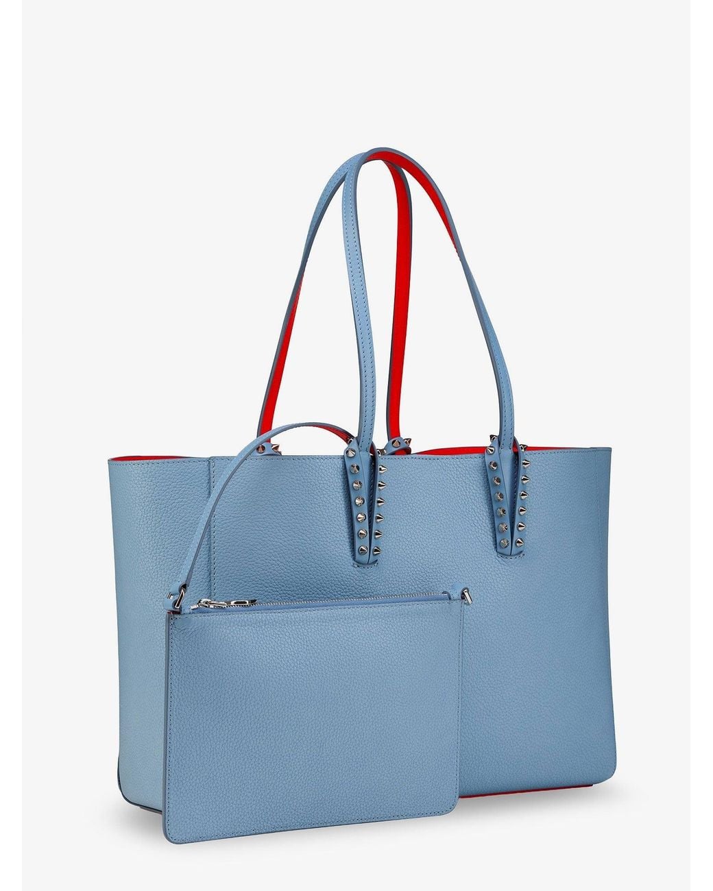 Christian Louboutin Blue Cabata Leather Shoulder Bag