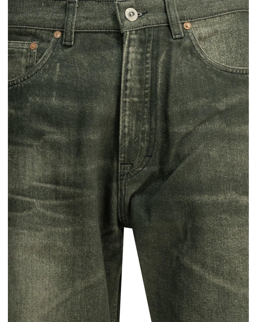 Our Legacy Green "Third Cut" Straight Leg Jeans for men