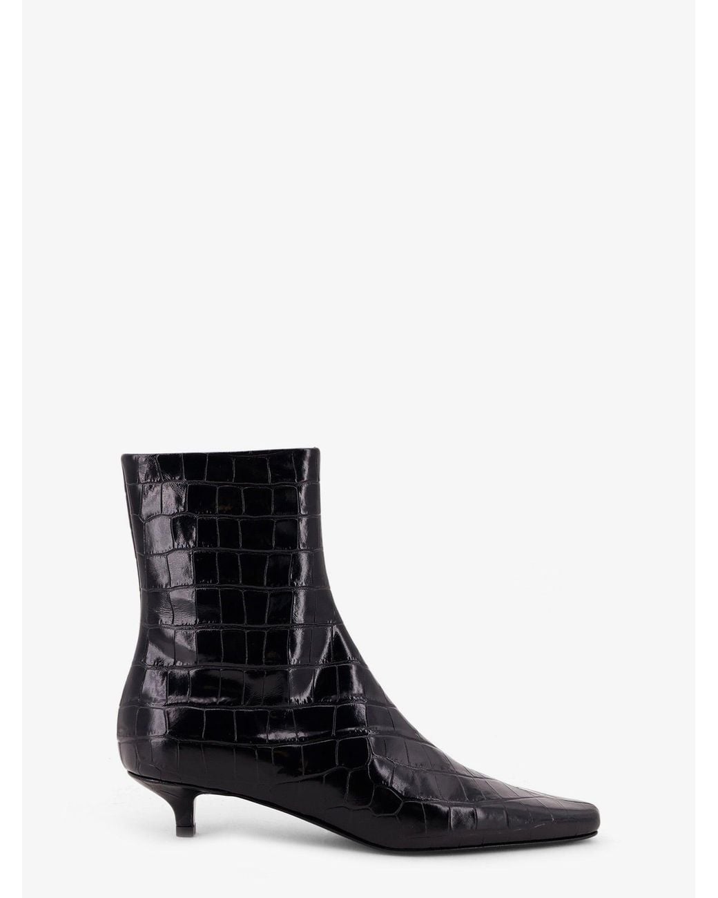 Totême White Pointed-Toe Ankle Boots