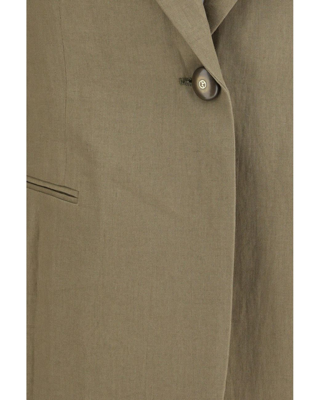 Giorgio Armani Green Single-Breasted Jacket