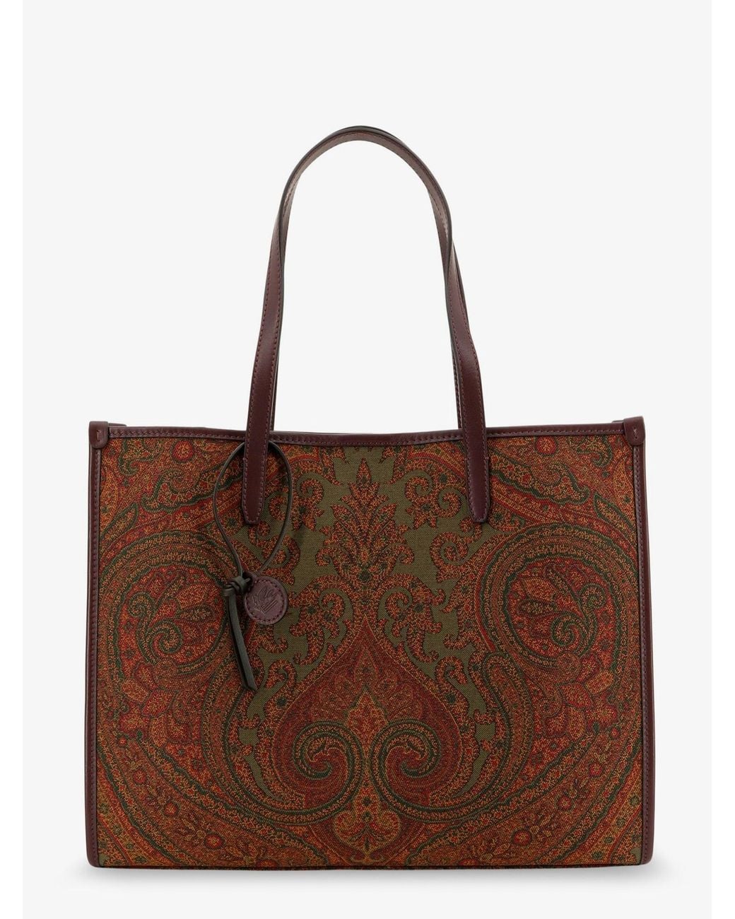 Etro Brown Love Trotter Paisley Jacquard Bag