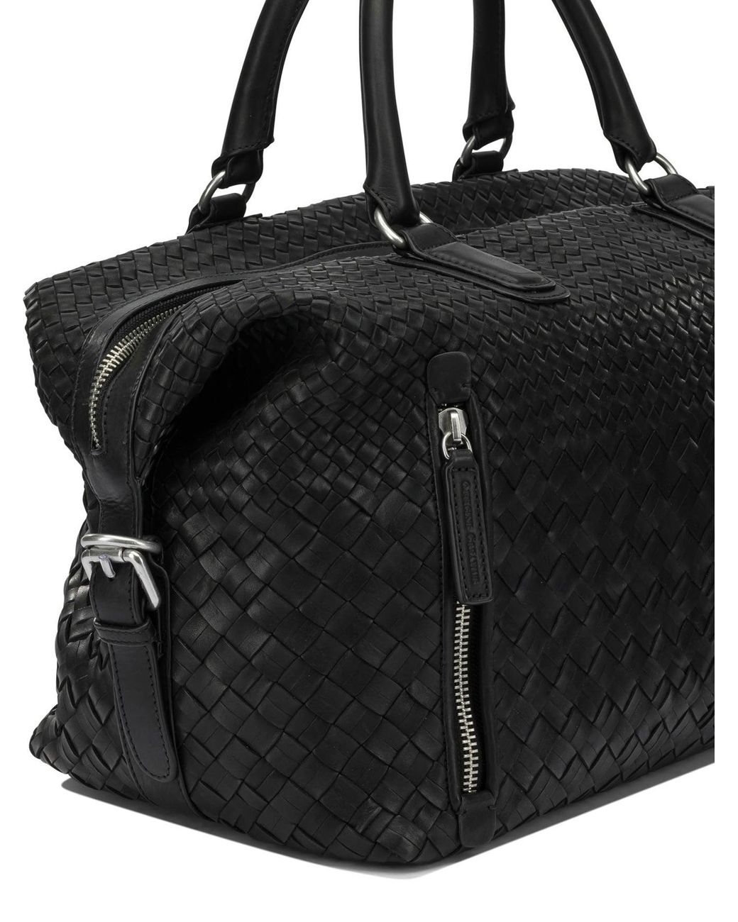 Officine Creative Black Armor 019 Travel Bag for men