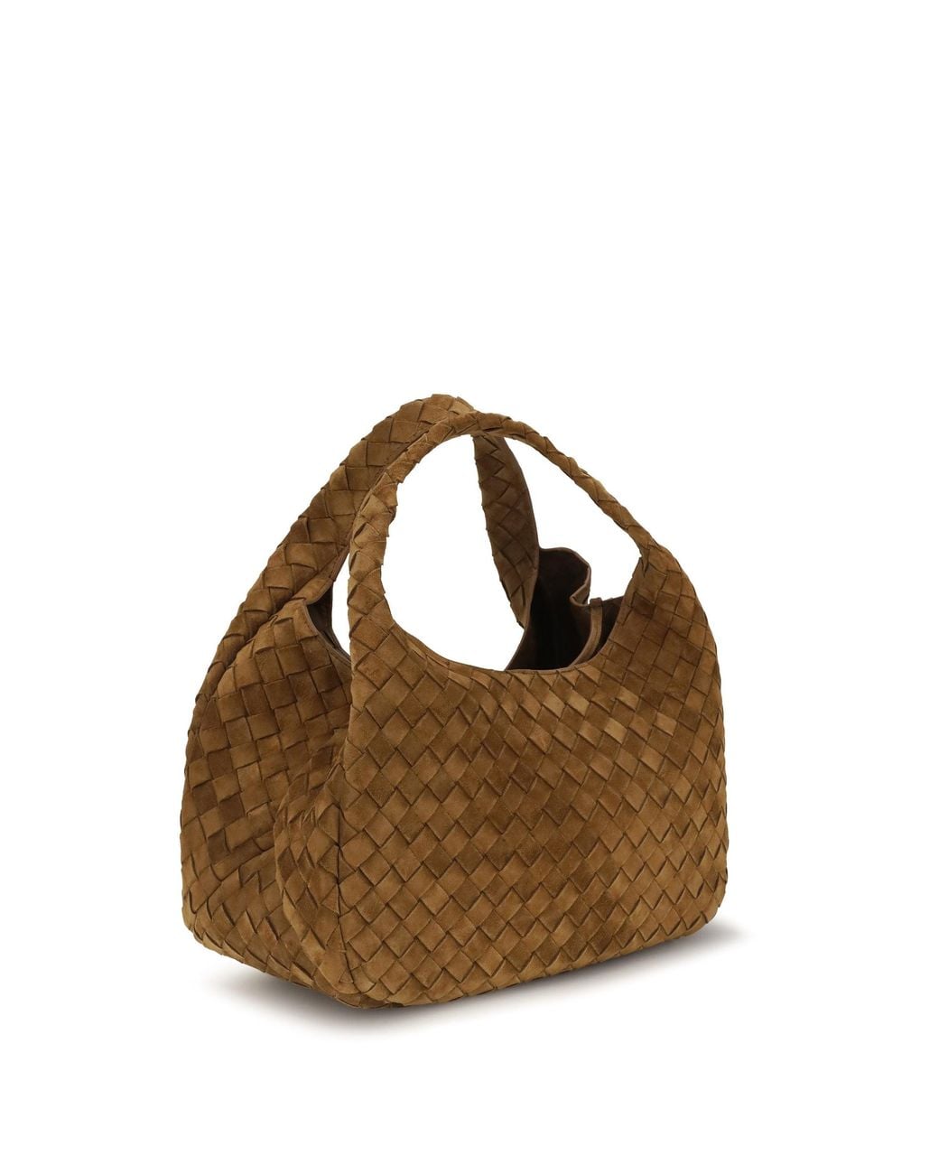 Bottega Veneta Brown Campana Suede Handbag