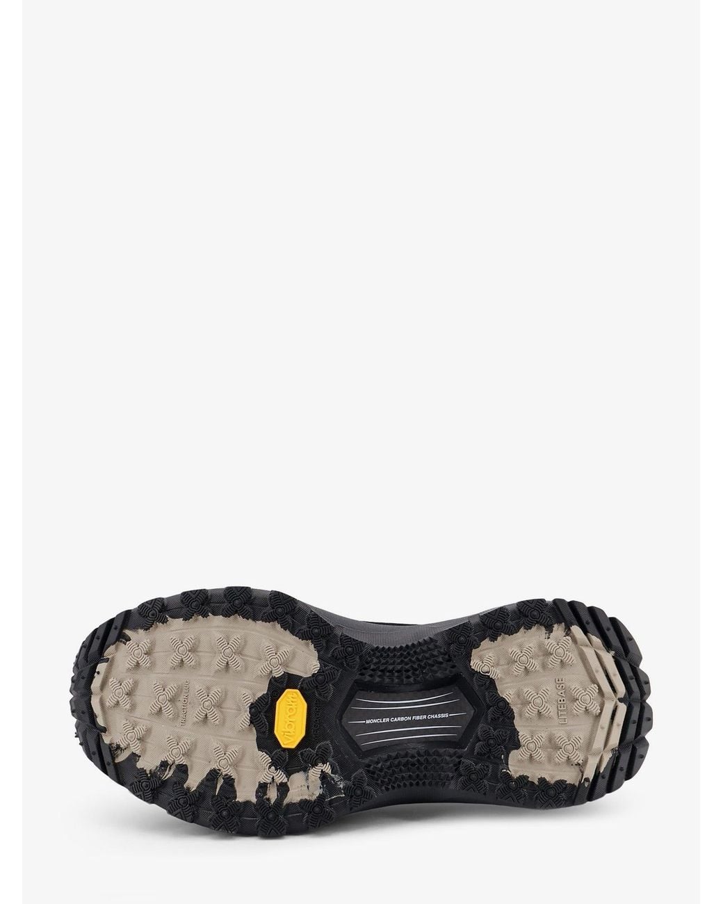 Moncler Black Trailgrip Lite3 Nubuck And Suede Sneakers