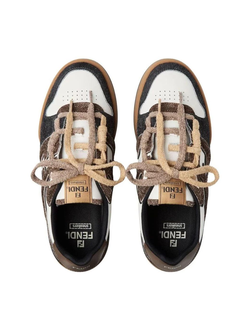 Fendi Black "Match" Sneakers for men