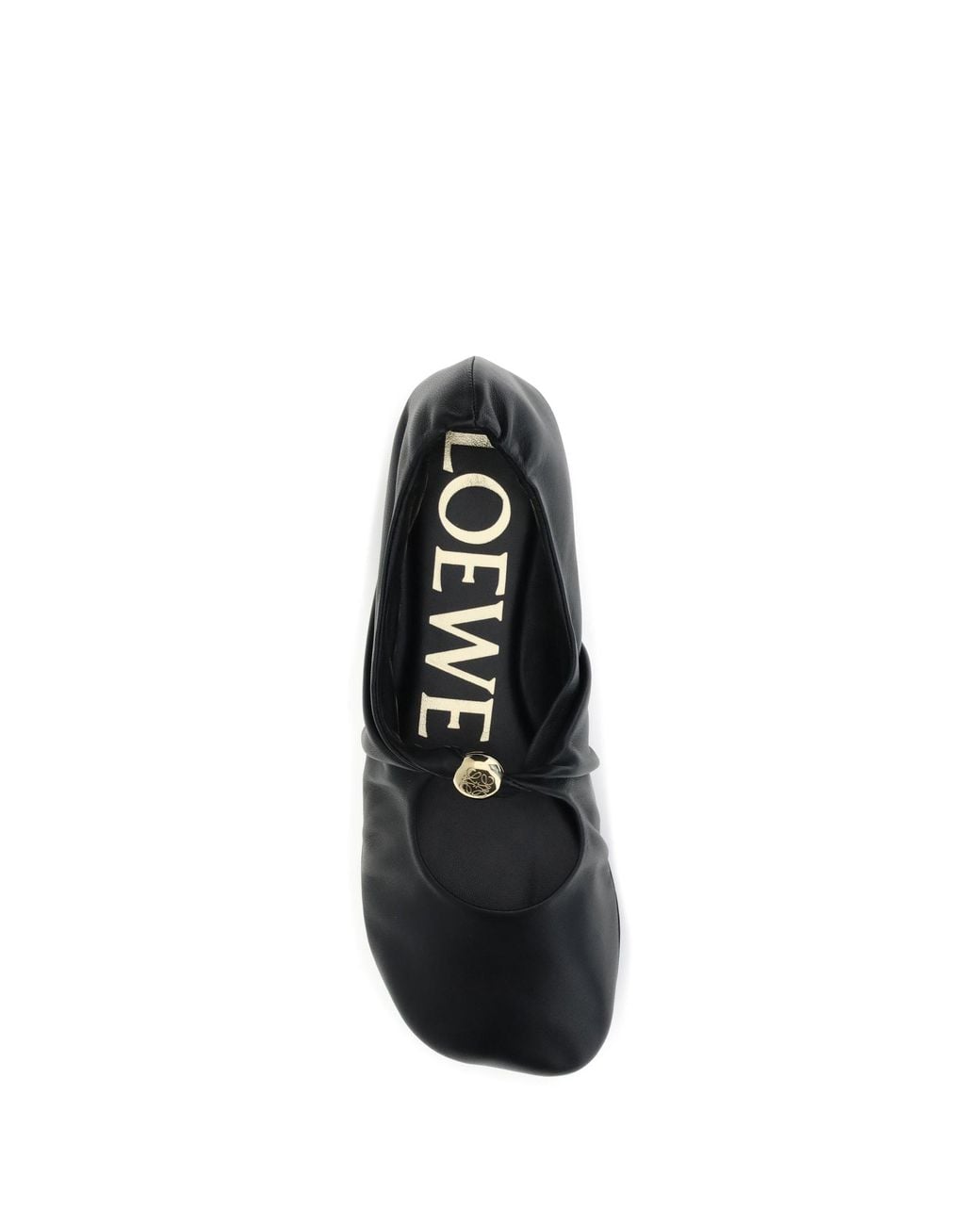 Loewe Black Pebble Ballerinas