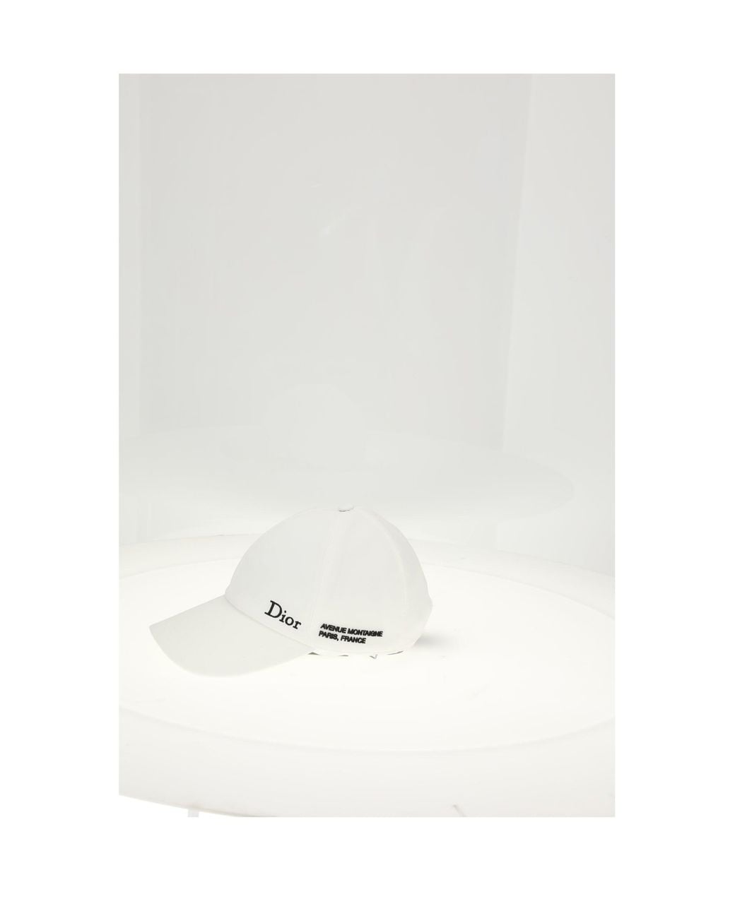 Dior White Bucket Hat Technical Fabric Polyester for men