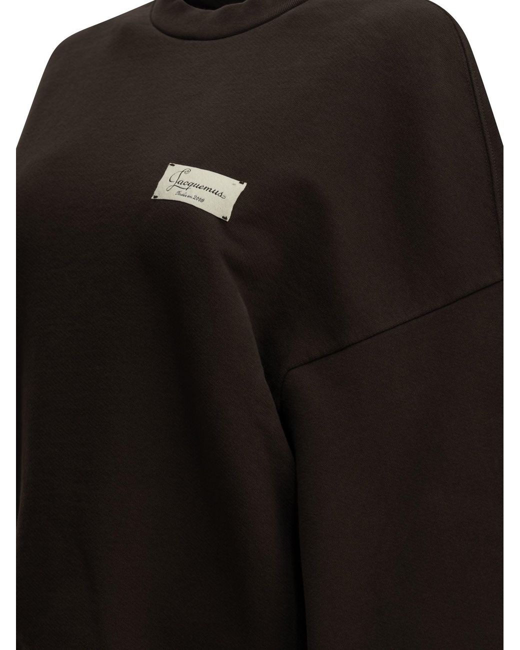 Jacquemus Black Le Sweatshirt Montaigne Dark