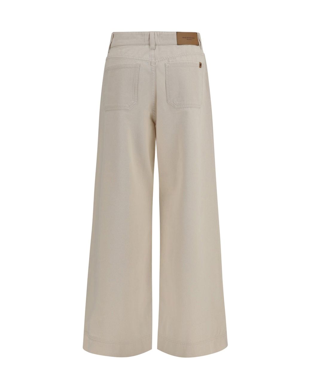 Weekend by Maxmara White Canneti Cotton Bull Pants