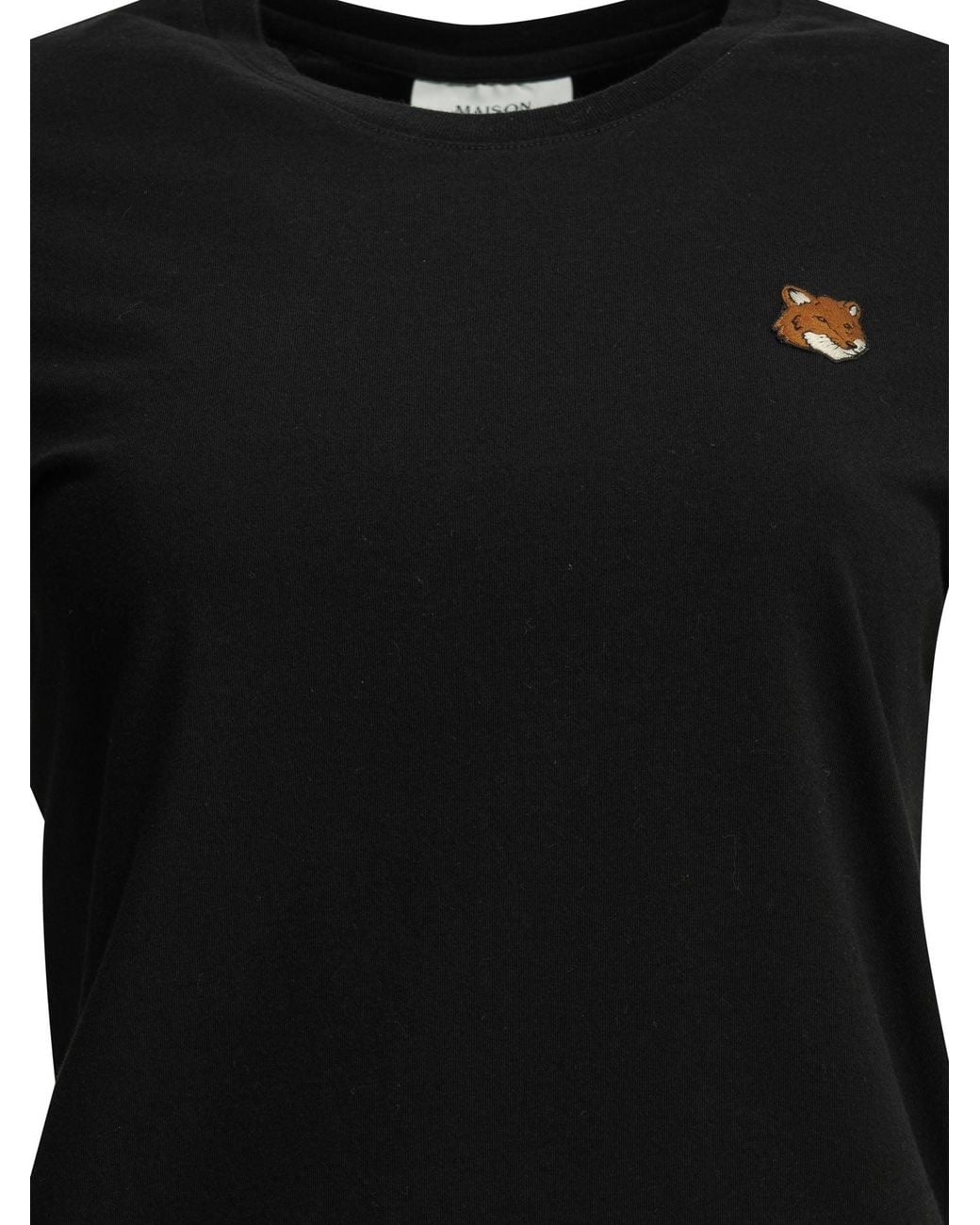 Maison Kitsuné Black Fox Head Crew-Neck T-Shirt