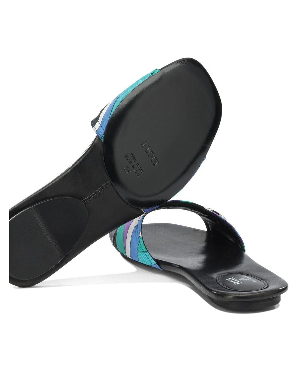 Emilio Pucci Blue "Yummy" Slide