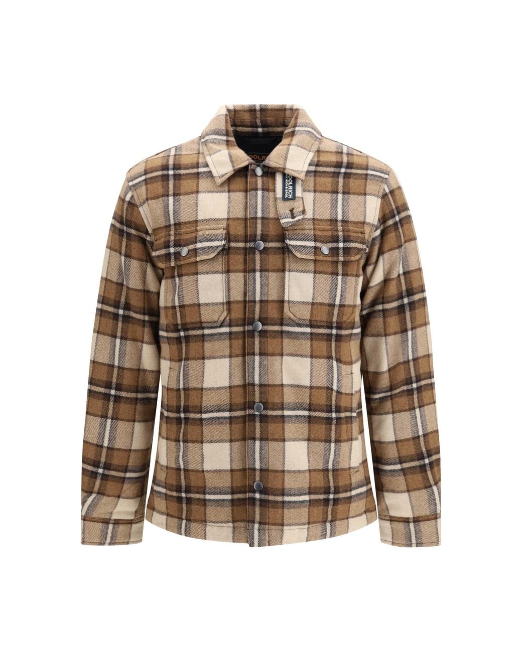 Woolrich Brown Alaskan Check Jacket for men
