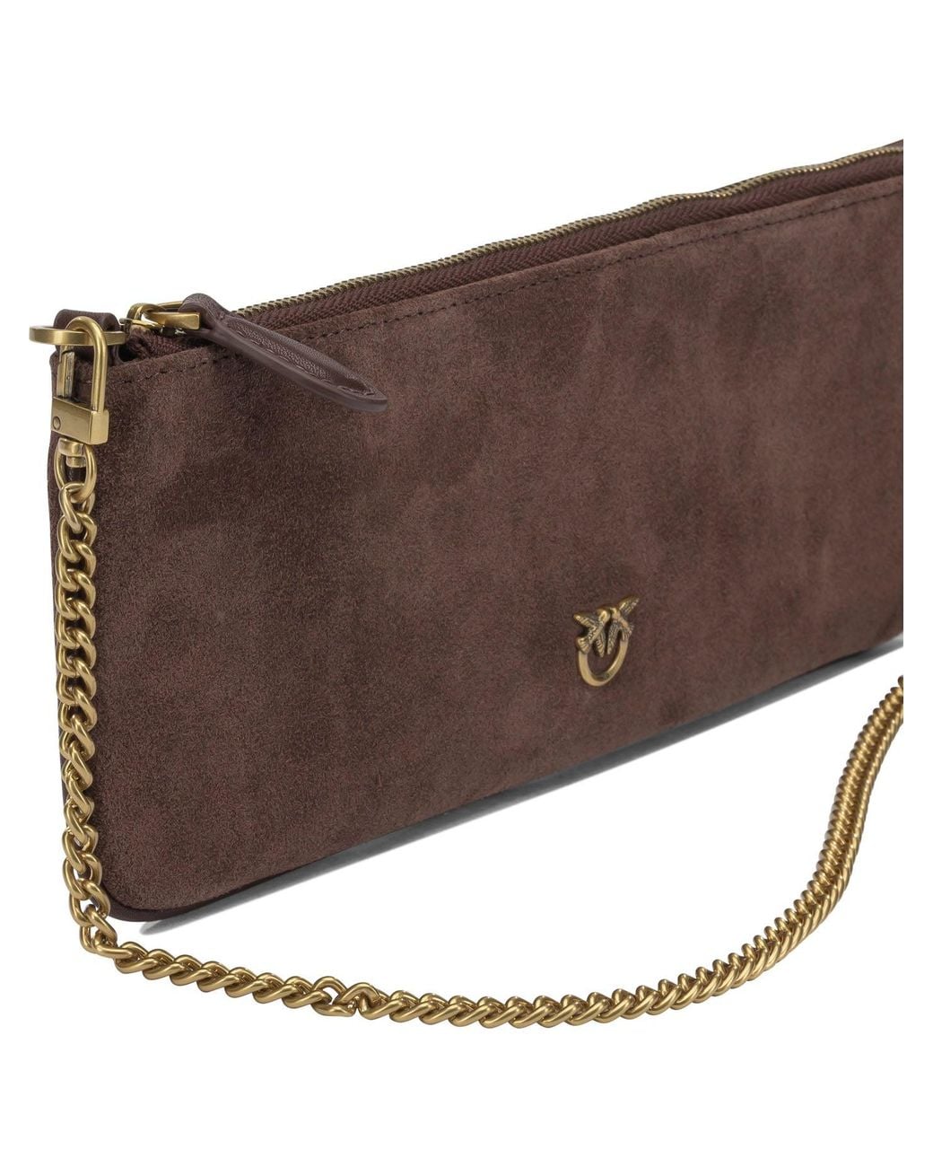 Pinko Brown Clutch Bag