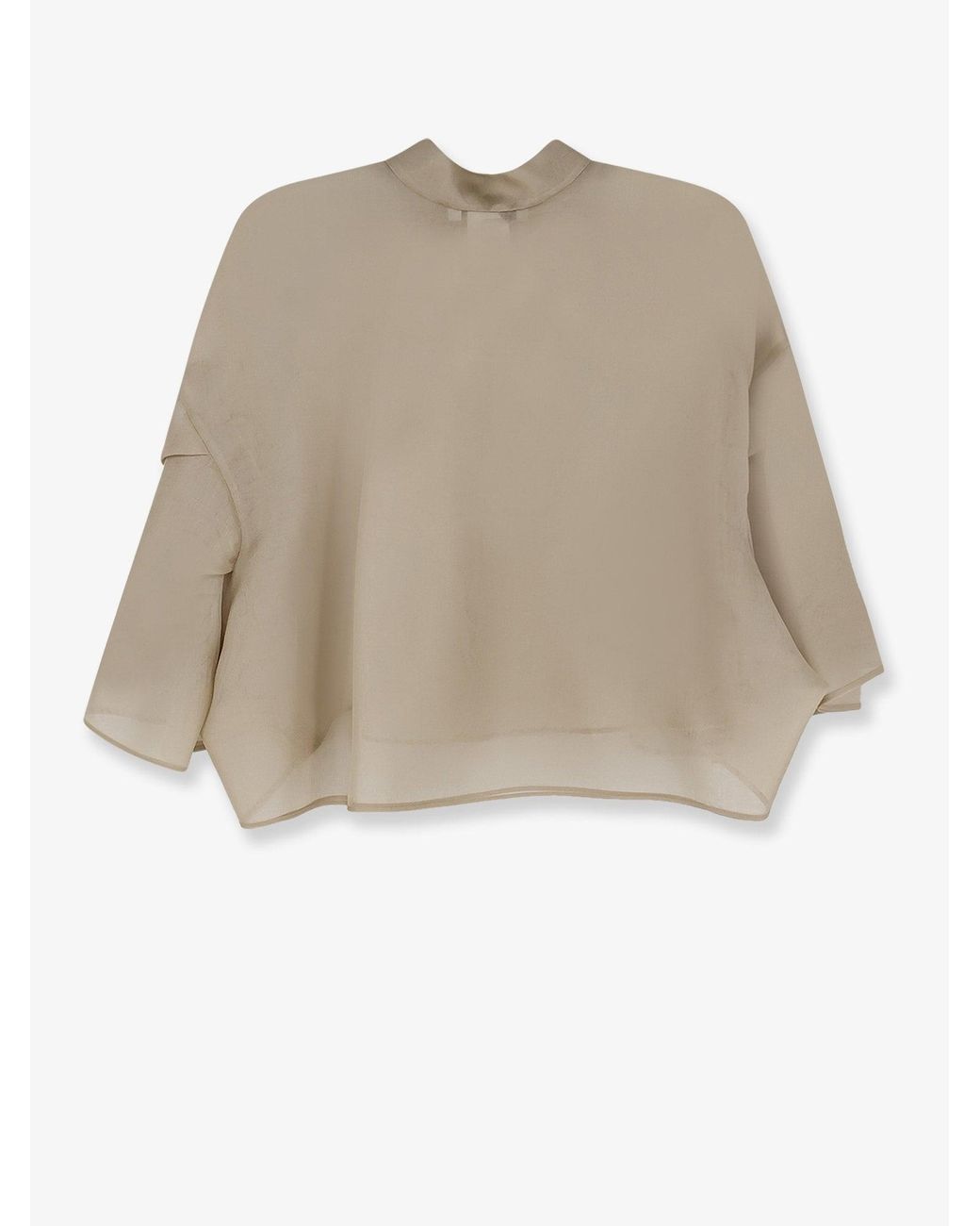 Max Mara Natural Mxadonna Silk Shirt