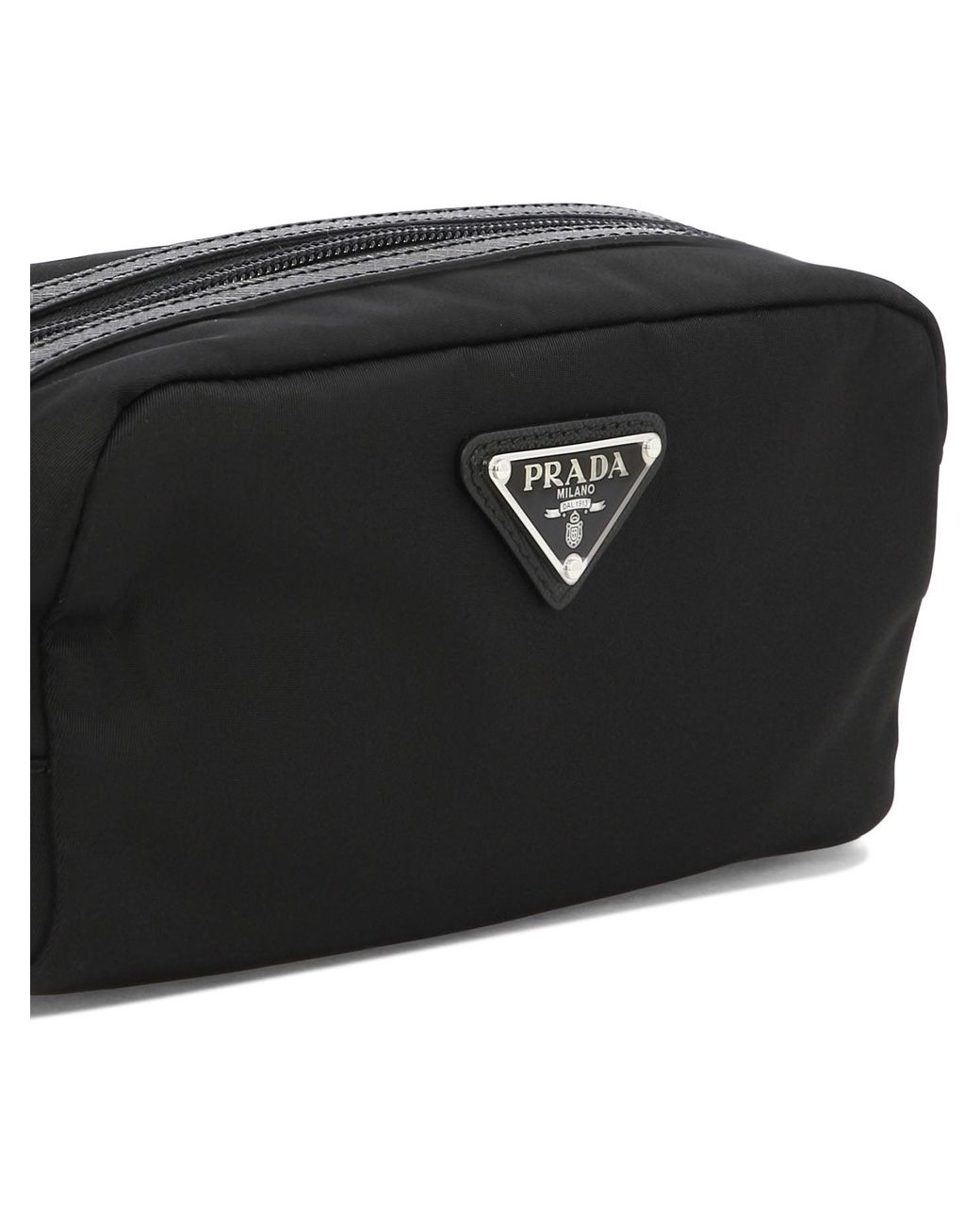 Prada Black Re-Nylon Beauty Case for men
