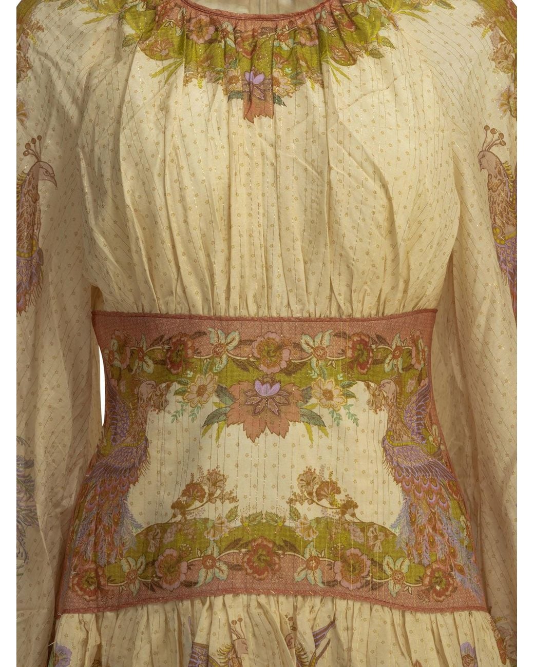 Zimmermann Natural "Indra" Short Dress