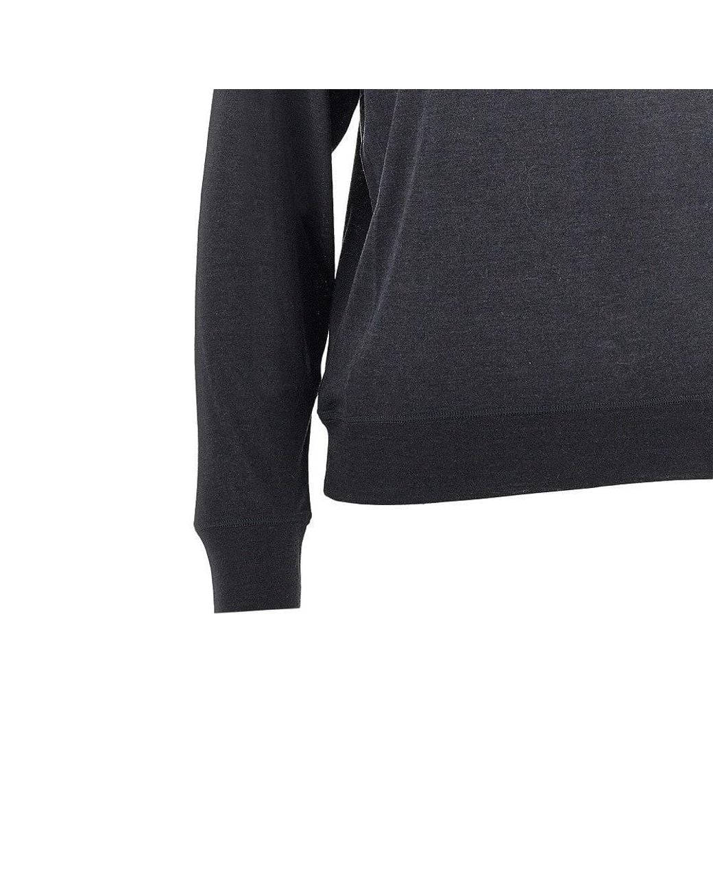 Khaite Blue Wool And Silk Jersey Mock-Neck Top