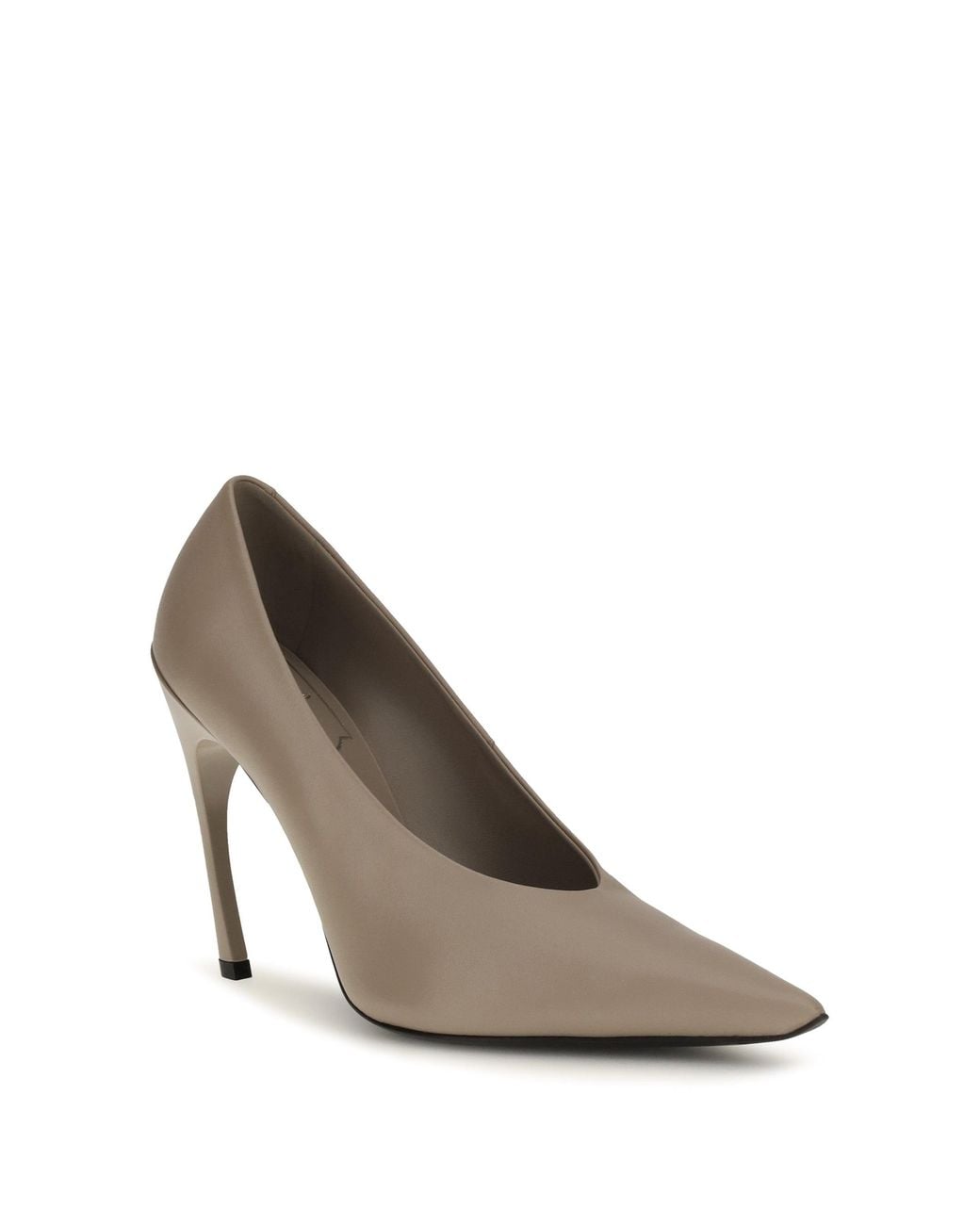 Roger Vivier White Choc Leather Pumps