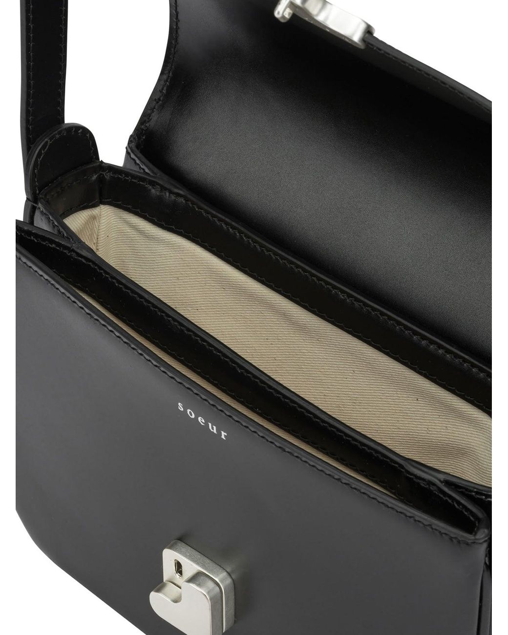 Soeur Black "Bellissima" Small Shoulder Bag