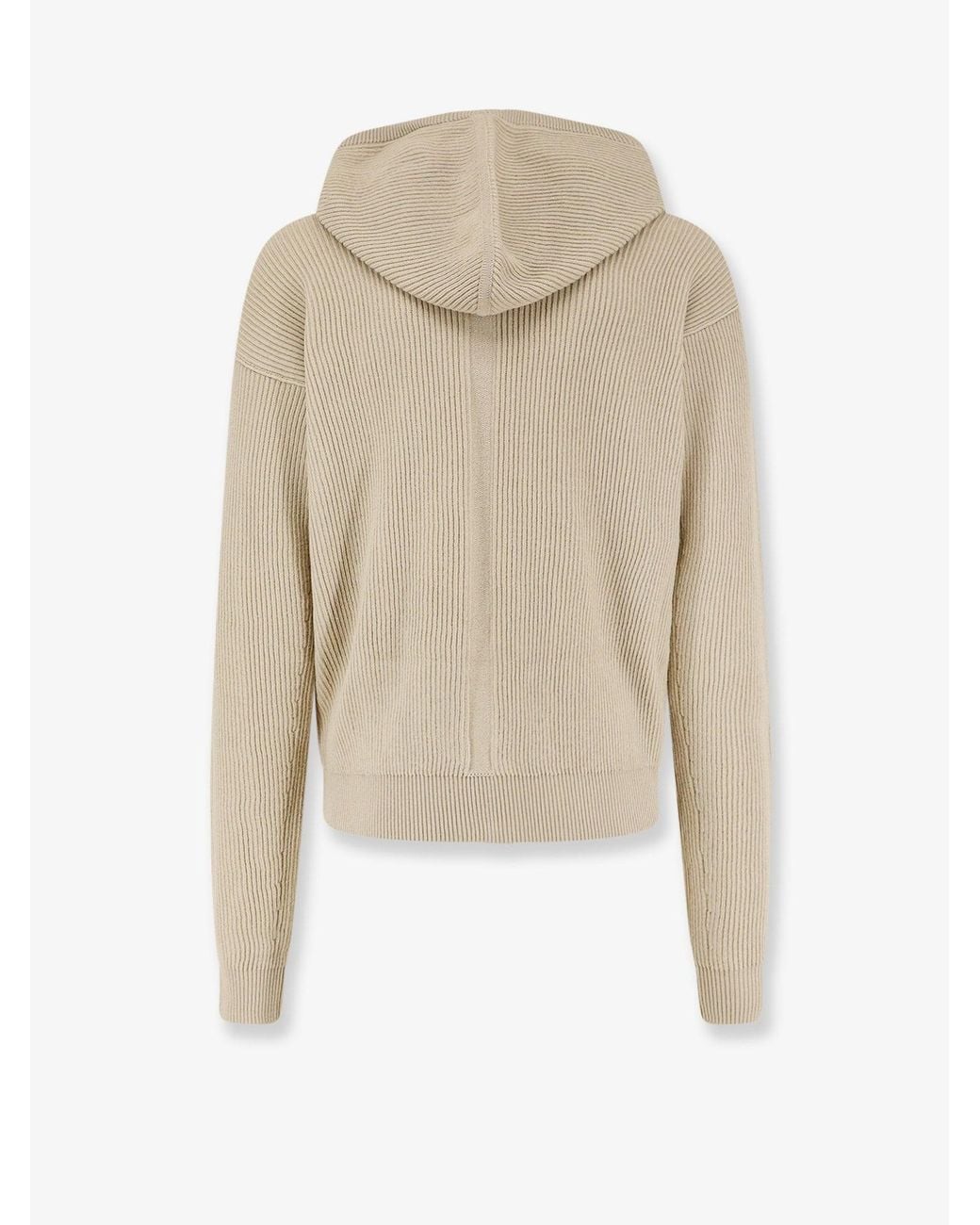 Rick Owens Natural Virgin Wool Cardigan for men