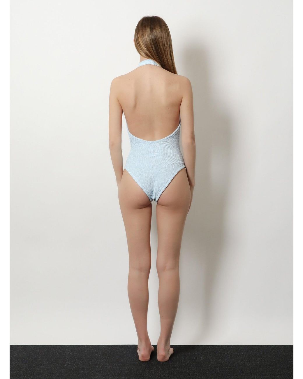 Hunza G Blue One-Piece Swimsuit Adriana