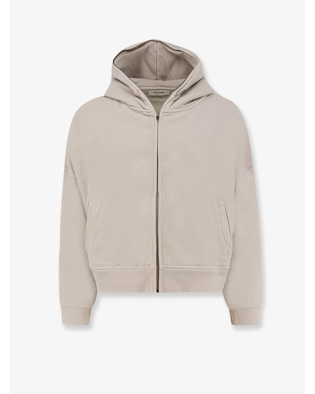 Entire studios White Eternal Zip Cotton Sweatshirt