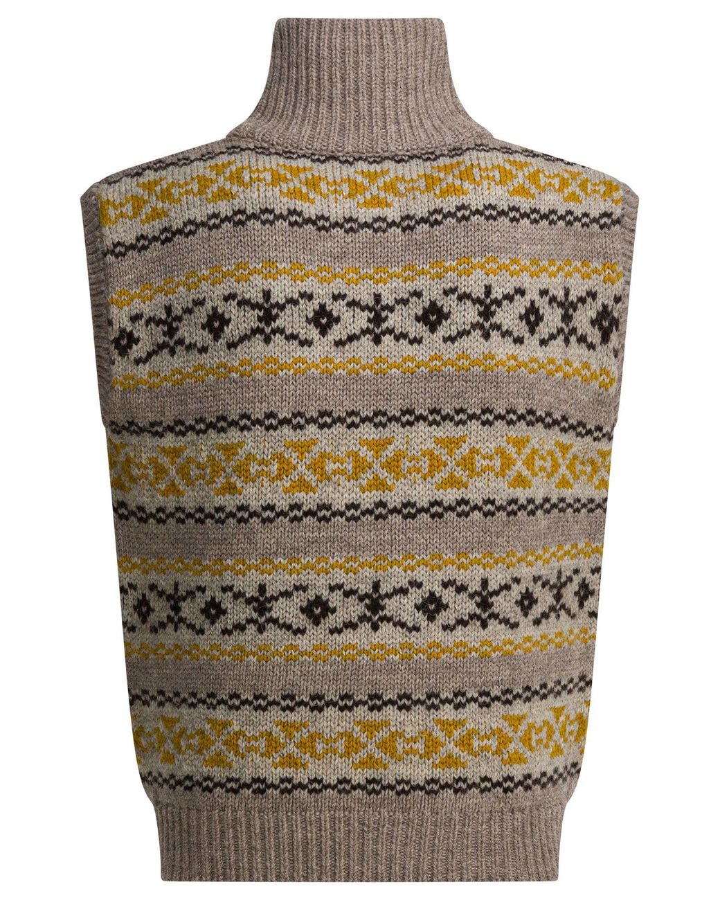 Kapital Gray Yellowknife Half-Zip Vest for men
