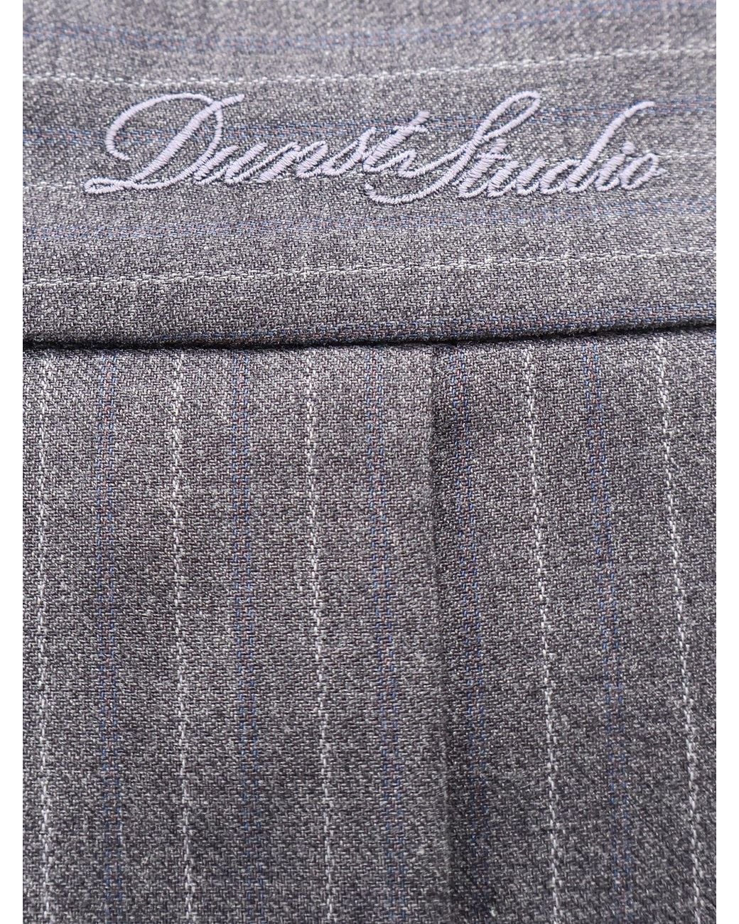 DUNST Gray Pleated Mini Skirt With Shorts