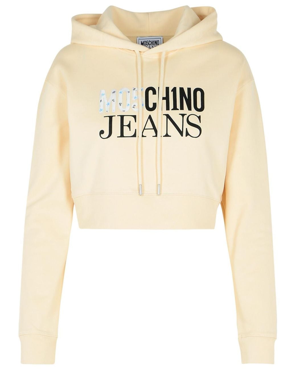 Moschino Natural Ivory Cotton Sweatshirt