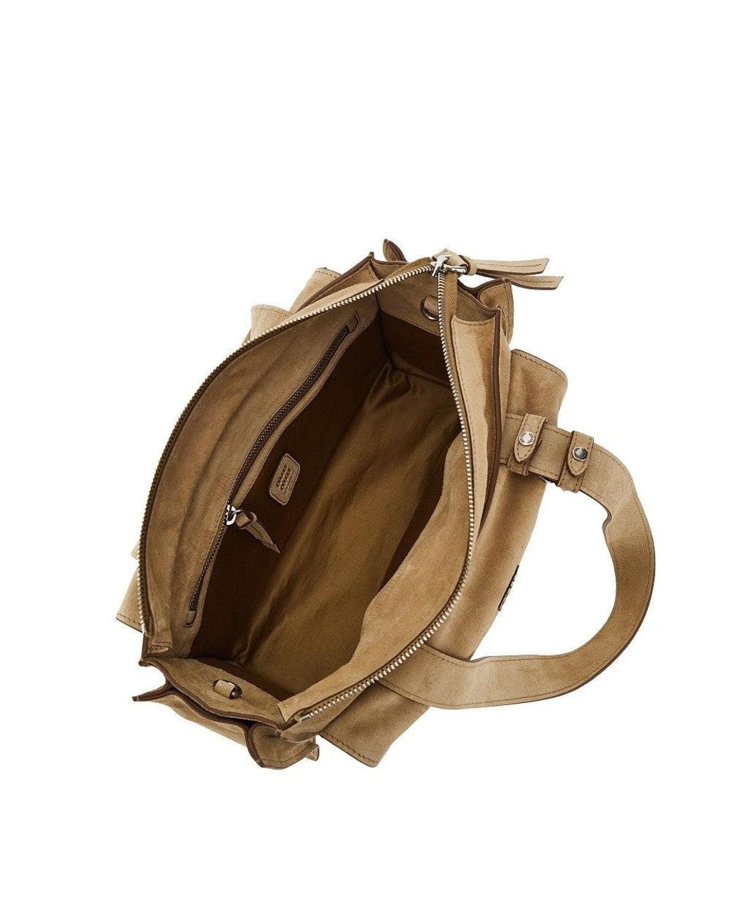 Miu Miu Natural Utilitaire Suede Leather Bag
