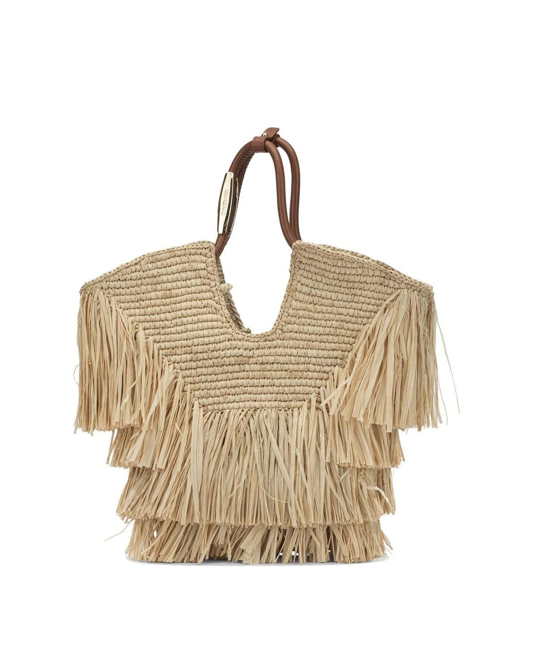 Zimmermann Natural "Goldentime" Medium Handbag