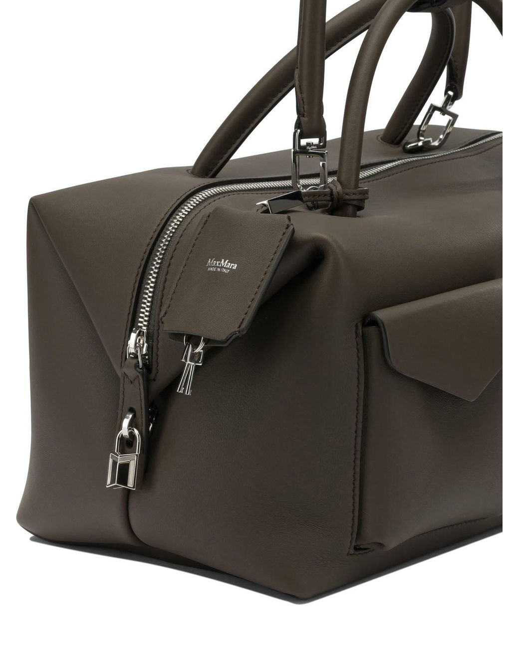 Max Mara Black Medium Leather Handbag Handbags