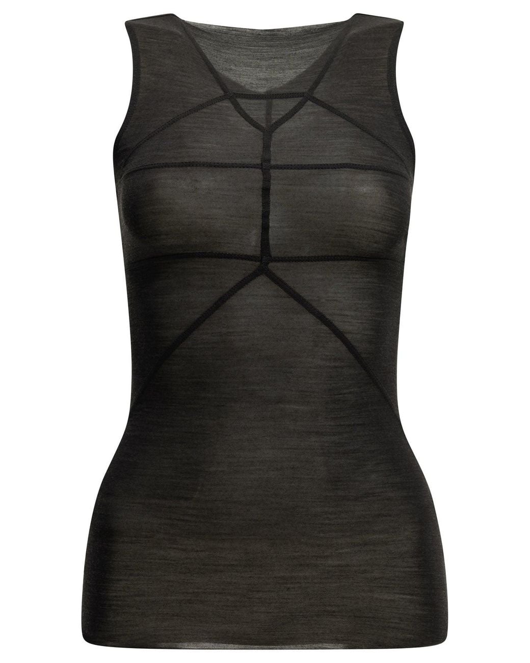 Rick Owens Black "Temple T" Tank Top