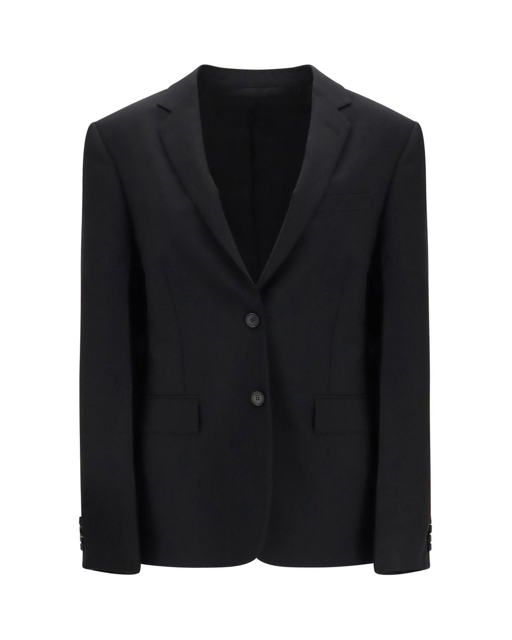 Fendi Black Kid Mohair Blazer