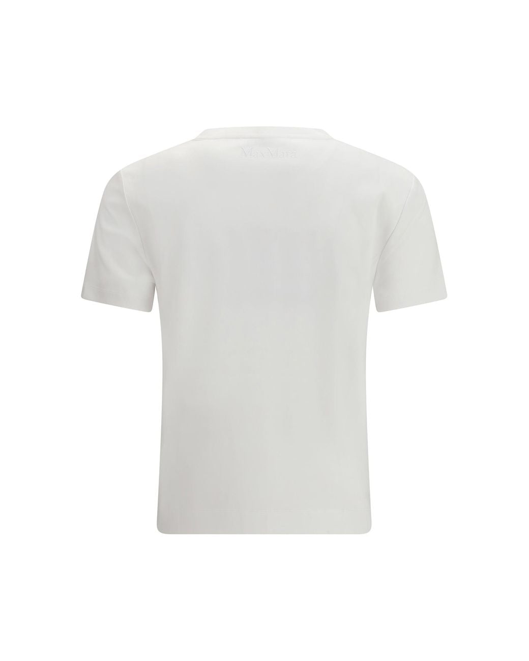 Max Mara Pure White Donata Cotton T-Shirt Bianco Ottico