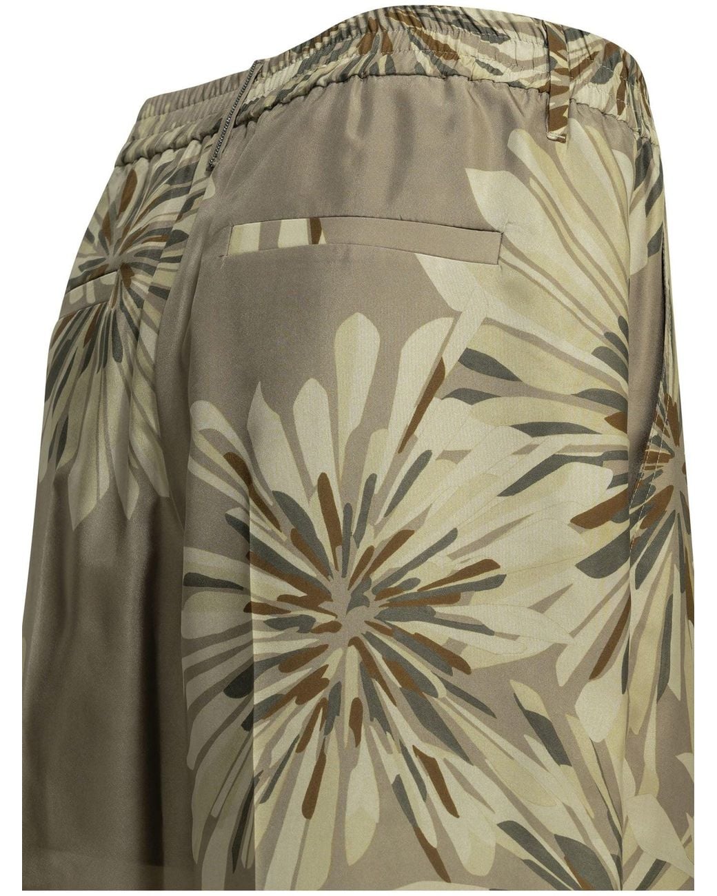 Brunello Cucinelli Green Bloom Tailored Pants