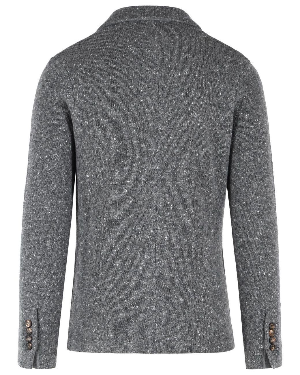 Eleventy Gray Wool Cashmere Blend Blazer for men