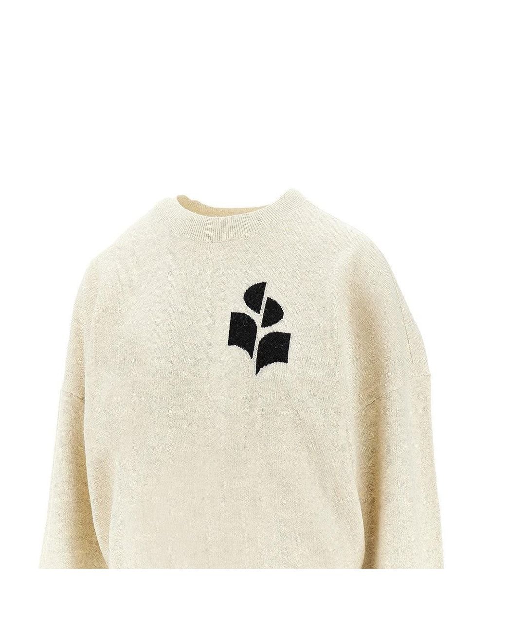 Isabel Marant White Marisans' Cotton And Wool Sweater