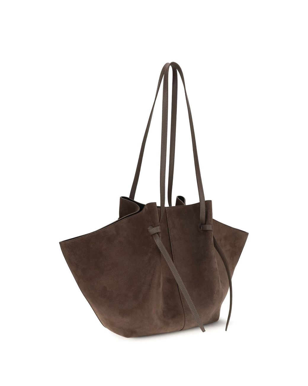 Yuzefi Brown Shoulder Bag Mochi Suede