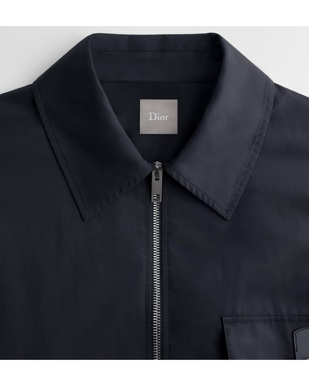 Dior Blue Zippered Lightweight Jacket for men