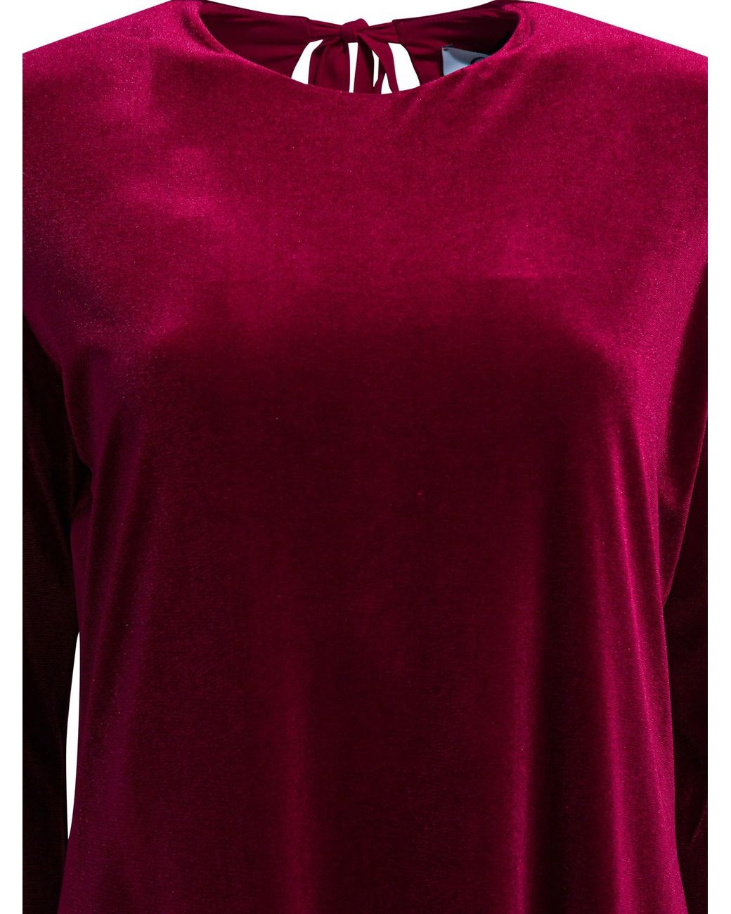 Semler Red Short Velvet Dress Dresses Bordeaux
