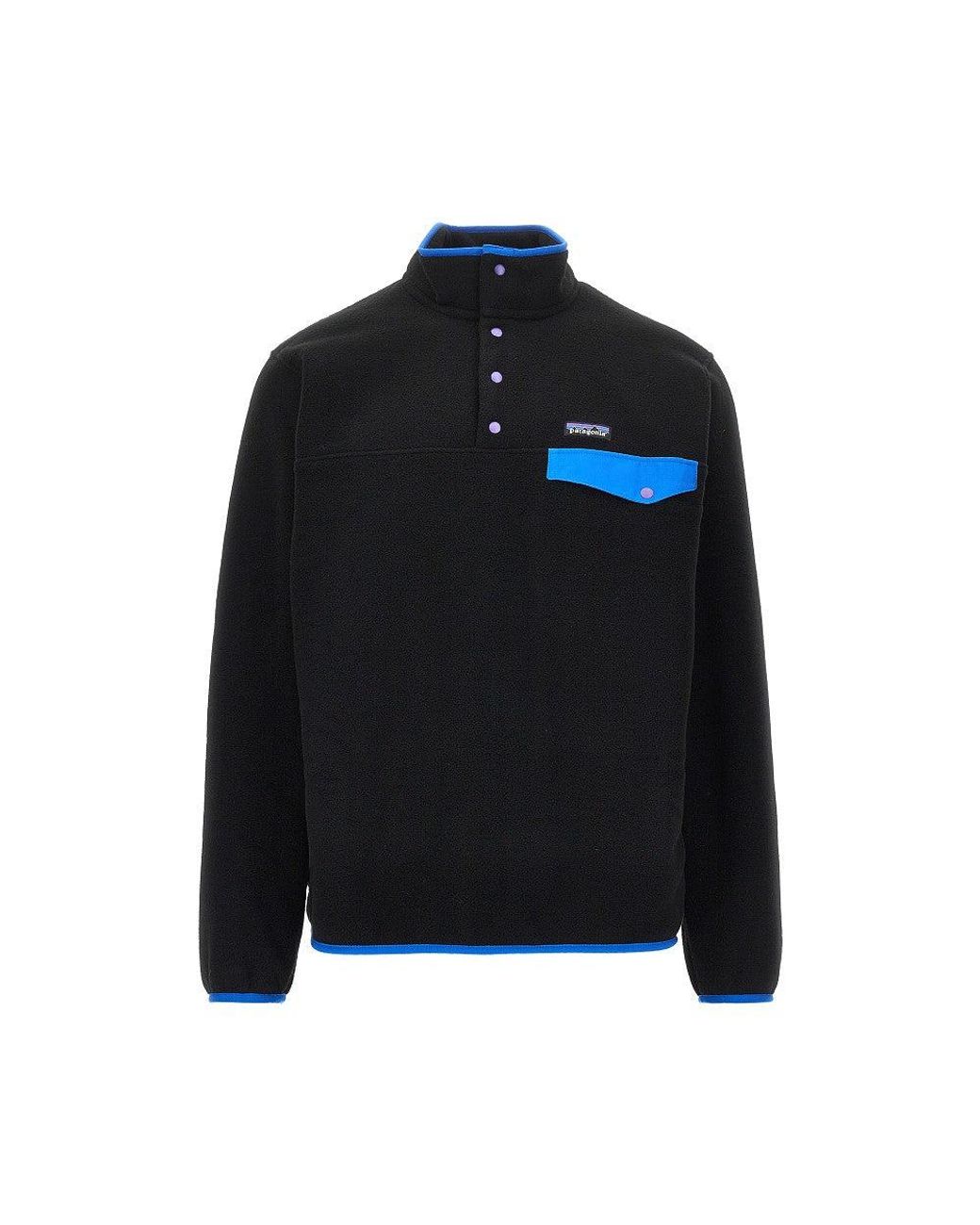 Patagonia Black Synchilla Fleece Snap-T Sweater for men