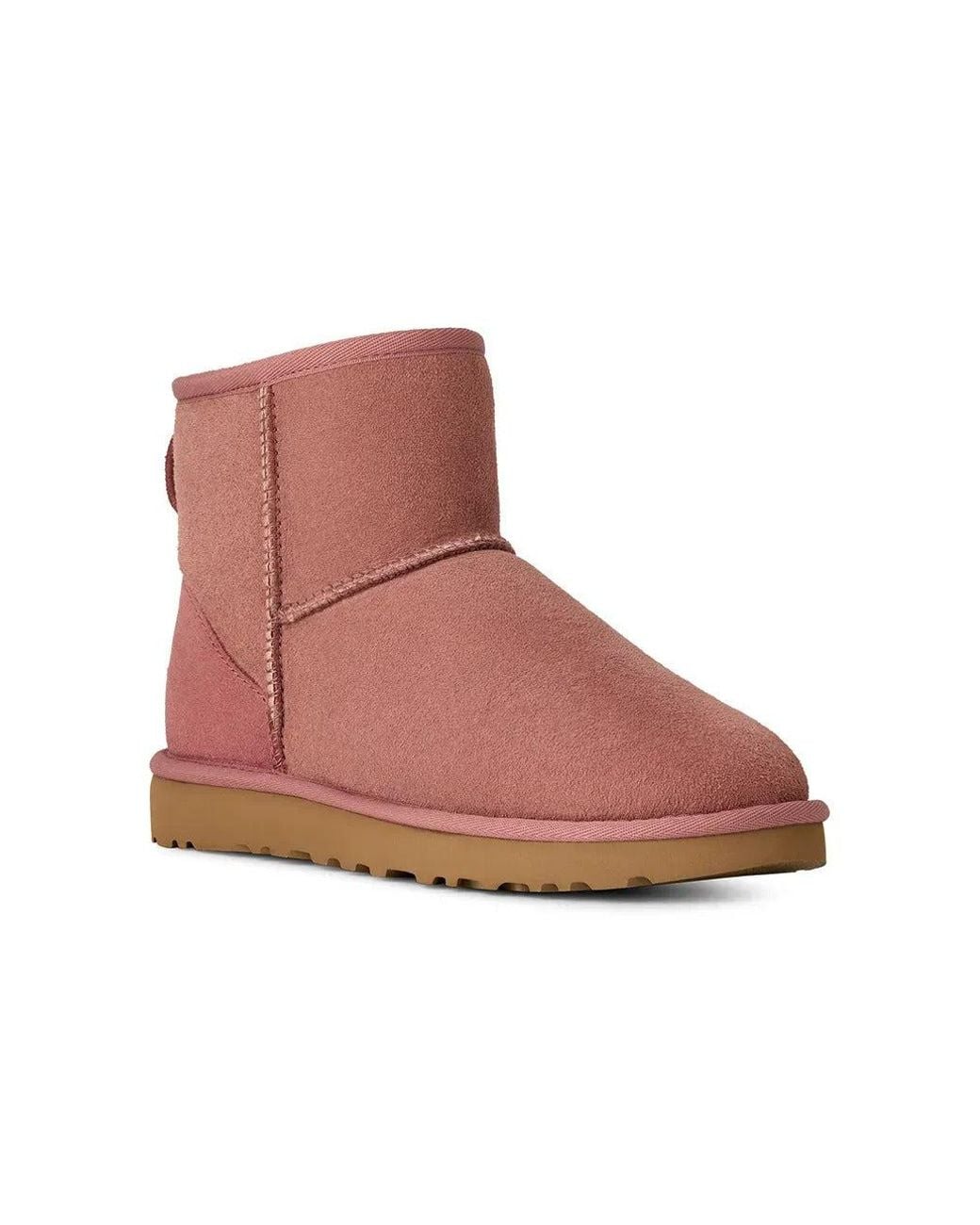 Ugg Pink "Classic Mini Ii" Ankle Boots