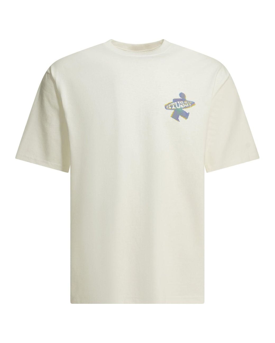 Stussy White Cotton T-Shirt for men