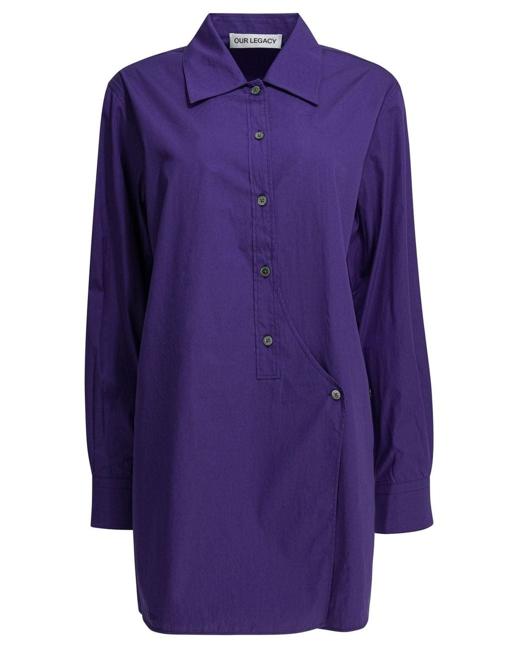 Our Legacy Purple Wave Shirts Blue