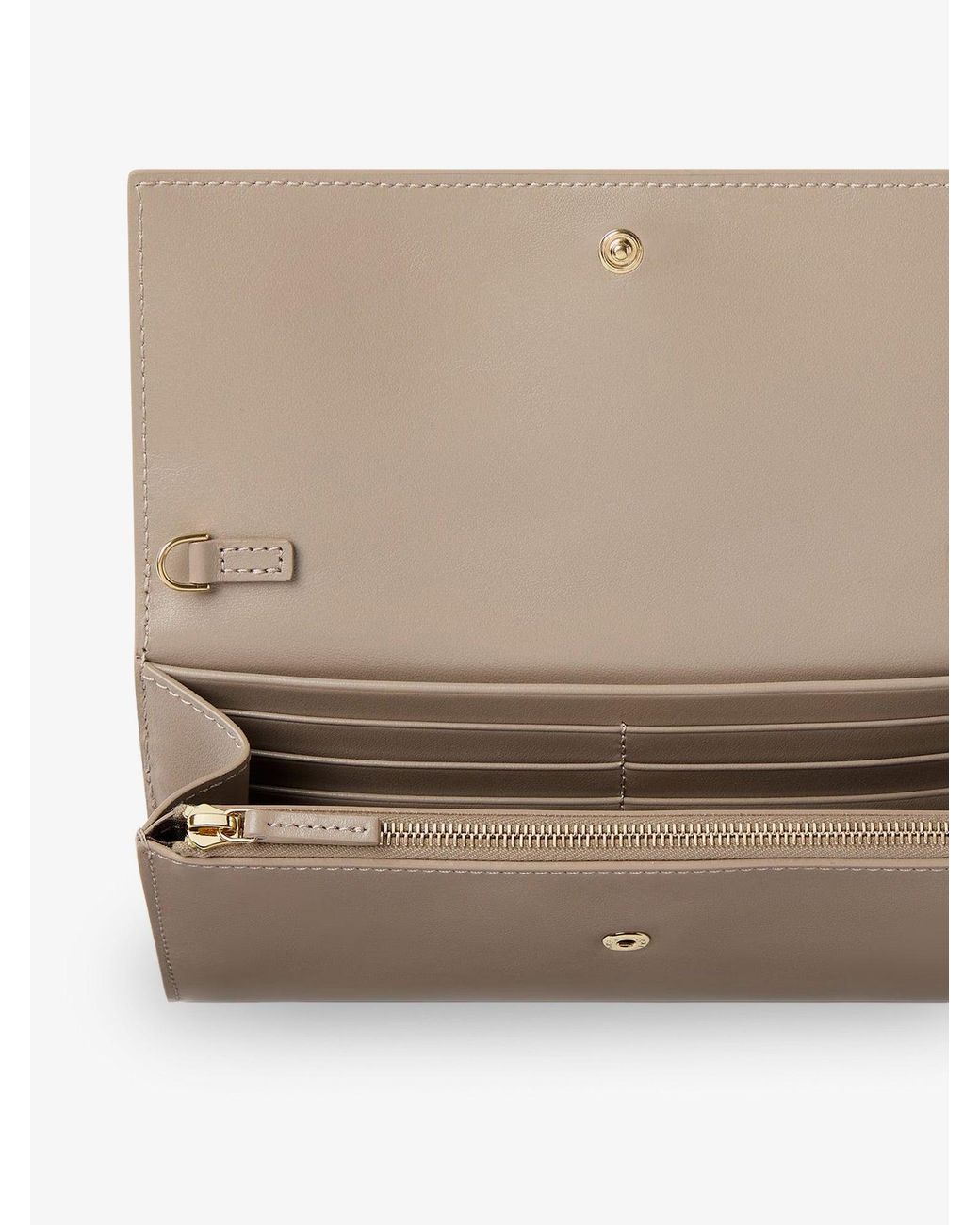 Fendi Natural Continental Leather Crossbody Bag