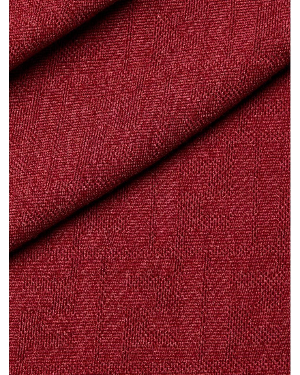 Fendi Red Wool Scarf