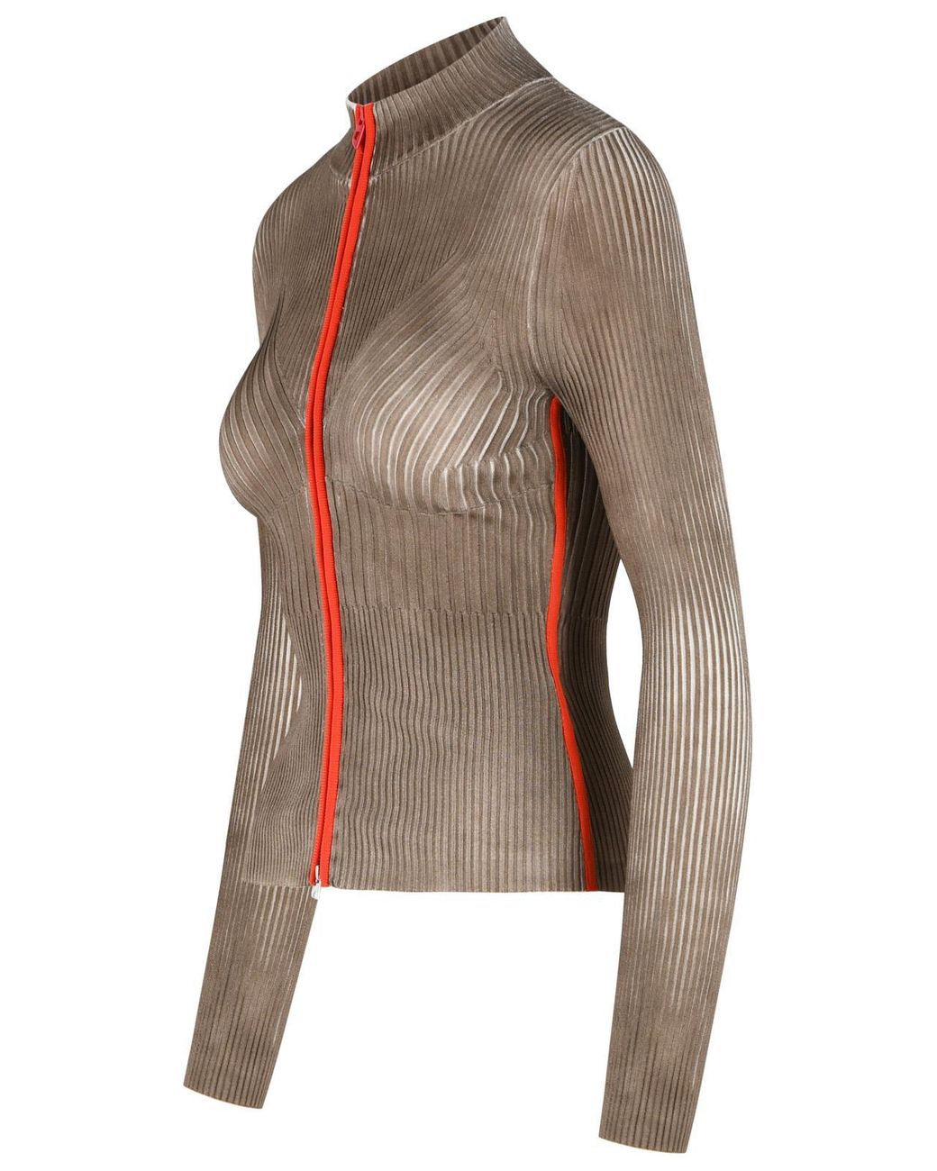 DIESEL Brown 'Sarma' Ribbed Cardigan