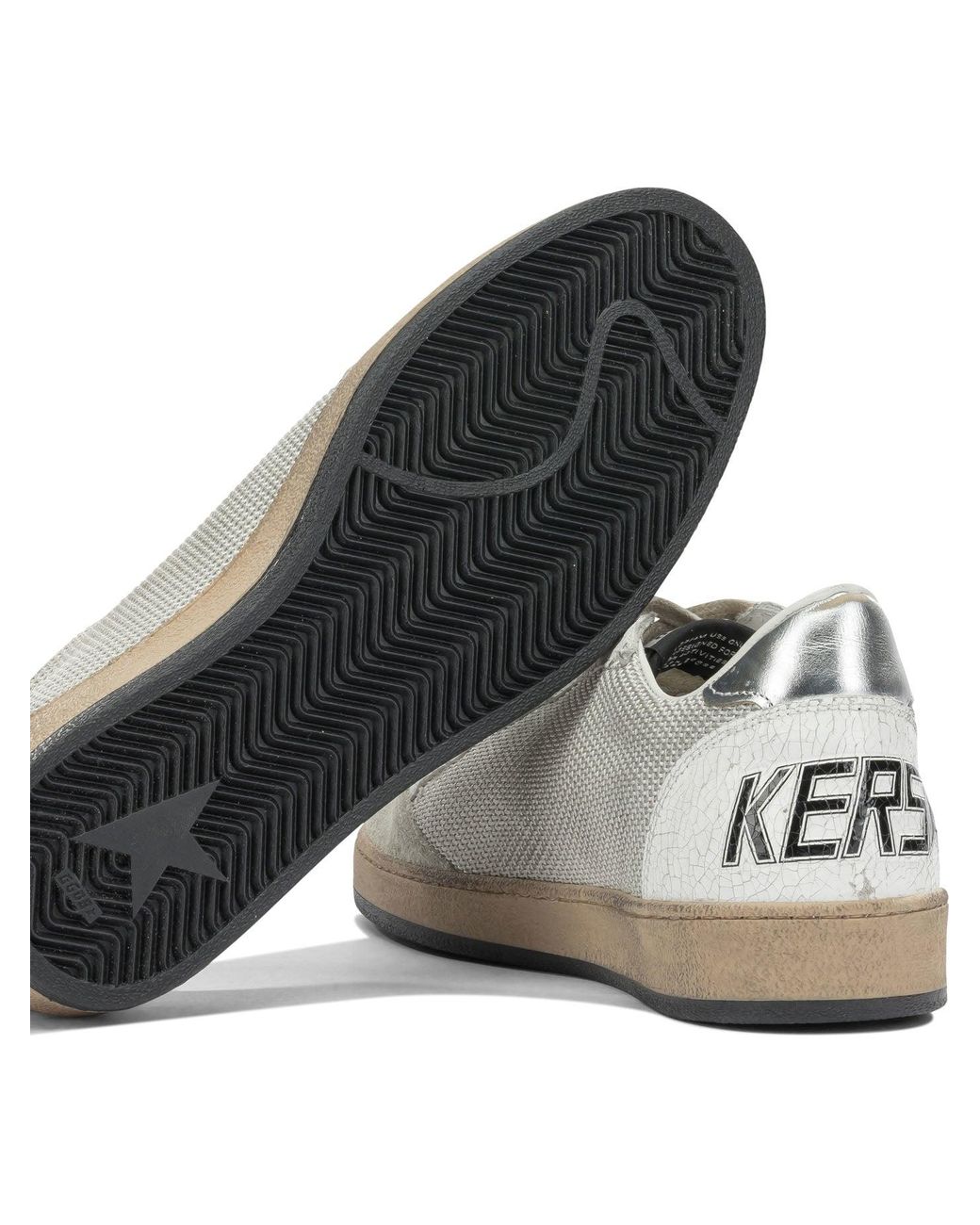 Golden Goose Deluxe Brand Gray "Ball Star" Low Sneakers for men