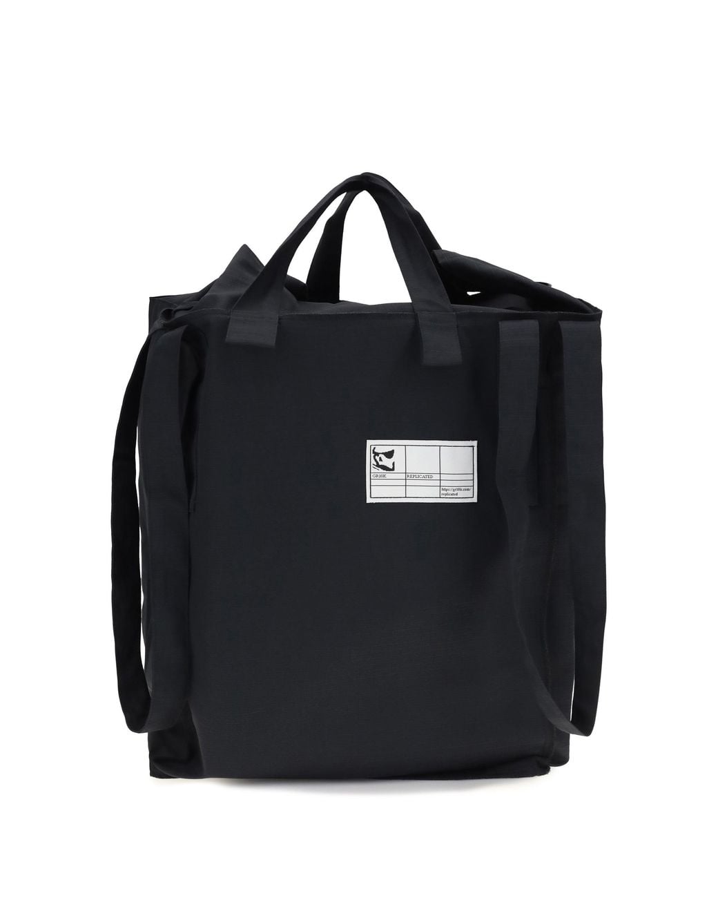 GR10K Black Replicated Tote Bag for men
